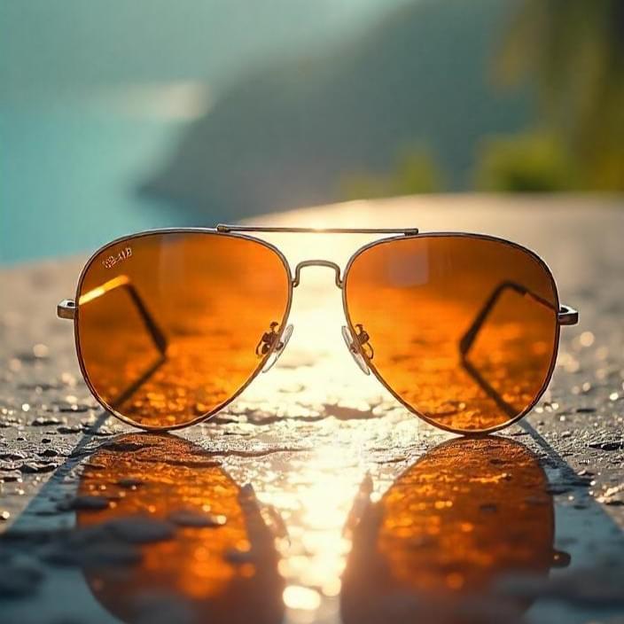 Aviator sunglasses showcase